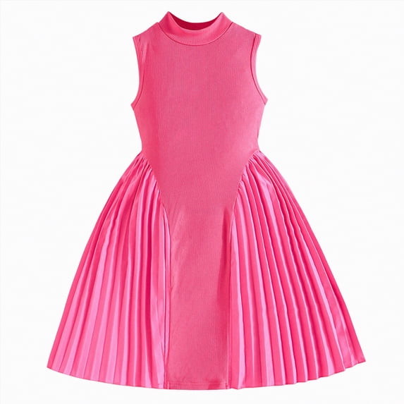 JUMEYU Dress for Toddler Girls Girls Birthday Party Dress Heart Glitters Tulle Princess Dress Toddler Flower Girl Dress 3T 4T (Hot Pink,3-4 Years)