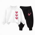 thumbnail image 1 of JUMEYU Fall Outfit Toddler Boy Toddler Baby Boy Outfit Sweatshirt Top Pants 2pcs Set Little Boys Fall Winter Warm Clothes 3 6 9 12 24 Months 2T 3T 4T (A,1-2 Years), 1 of 4