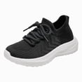 thumbnail image 1 of JUMEYU Girl Sneakers Big Girls Shoes Sneakers Casual School Walking Hook and Loop Footwear for Big Kids Size 4 (Black,Big Kids 4), 1 of 7