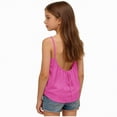 thumbnail image 1 of JUMEYU Girl Tank Tops Girl's Ribbed Tank Top Crew Neck Sleeveless Undershirts Slim Fitted Stretchy Casual Shirts Size 6-7 (Hot Pink,6-7 Years), 1 of 4