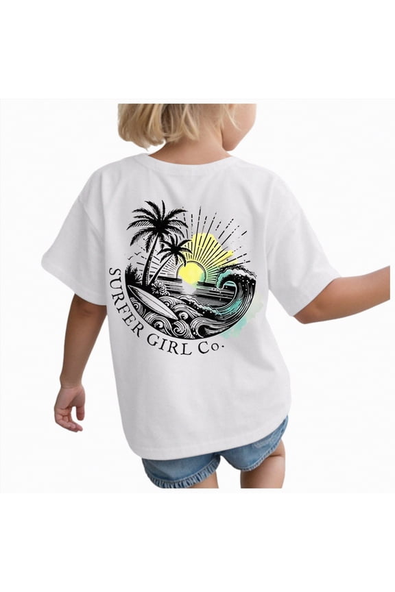 Girls Crop Top Youth Girls Soft Short Sleeve Crew Neck Top Basics Size 11-12 (White,11-12 Years)