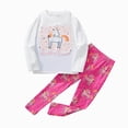 thumbnail image 1 of JUMEYU Girls Pjs Long Sleeve Soft Pajamas Infant Snug Fit Long Sleeve Sleepwear Baby Boys Girls PJs 2-Piece Set 3T 4T (White,3-4 Years), 1 of 4