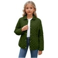 thumbnail image 1 of JUMEYU Girls Puffer Jackets Girls' Lightweight Puffer Jacket Hooded Water Resistant Winter Coat Size 13-14 (Dark Green,13-14 Years), 1 of 9
