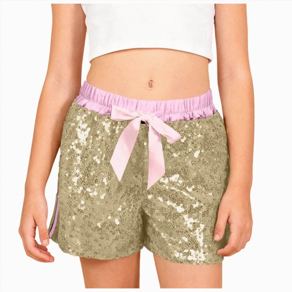 JUMEYU Girls Running Shorts Baby Boys Girls One Pack Athletic Shorts Cotton with Drawstring 1T 2T (Pink,1-2 Years)