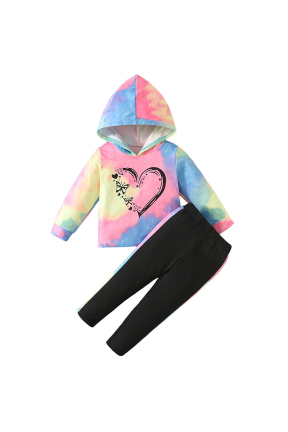 Girls Winter Clothes Toddler Girl Clothes Kid Fall Outfit Long Sleeve Shirt Top Pants Winter Clothing Set 4T 5T (Pink,4-5 Years)