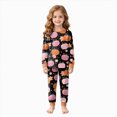 thumbnail image 1 of JUMEYU Halloween Toddler Pajamas Girl Boys Pajama Set Kids Long Sleeve Printed Sleepwear for Kids Nightwear Pjs Set 5T 6T (Pink,5-6 Years), 1 of 9