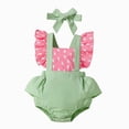 thumbnail image 1 of JUMEYU Infant Baby Girl Clothes Baby-Girls One-Pack Short Sleeve Variety Bodysuits Bodysuits 0 3 6 9 12 18 24 Months (Pink,6-9 Months), 1 of 9