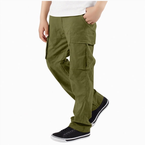 JUMEYU Jogger Pants for Boys Boys Casual Pants Soft Trousers Toddler Boys Sweatpants Size 10-11 (AG,10-11 Years)