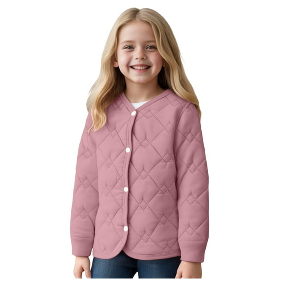 JUMEYU Kids Coats Baby Kids Hooded Winter Coat Puffer Down Jacket Windproof Fleece Lined 2T 3T (Purple,2-3 Years)