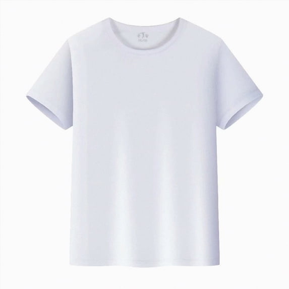 JUMEYU Kids Tshirts Boys Infant Toddler Baby Boy Summer Clothes Letter T-Shirt Crown Short Sleeve Size 7-8 (White,7-8 Years)