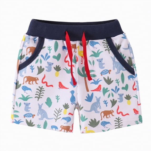 JUMEYU Little Boys Basketball Shorts Boys Cargo Shorts Cotton Belted Twill Boys Cargo Short 5t 6t (Black,5-6 Years)