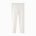 thumbnail image 1 of JUMEYU Little Girl Leggings Girls Leggings Girls Cotton Pants Toddler Stretch Long Pants Soft and Breathable Solid Color Leggings 5T (White,5 Years), 1 of 5