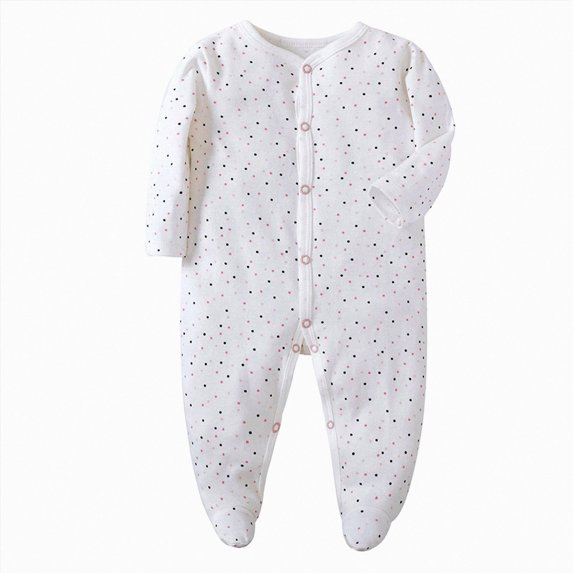 JUMEYU Newborn Clothes Newborn Baby Girl Fall Clothes Ribbed Long Sleeve Romper with Headband Infant 2Pcs Coming Home Outfit 0 3 6 9 12 18 Months (White,6-9 Months)