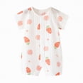 thumbnail image 1 of JUMEYU Newborn Romper Boys Baby Baby Boys Short Sleeve Rompers One-piece Coverall Set 0 3 6 9 12 18 24 Months (Red,18-24 Months), 1 of 5