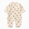thumbnail image 1 of JUMEYU Newborn Rompers Girl Long Sleeve Newborn Baby Girl Fall Clothes Ribbed Long Sleeve Romper with Headband Infant 2Pcs Coming Home Outfit 0 3 6 9 12 18 Months (Pink,6-12 Months), 1 of 3