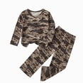 thumbnail image 1 of JUMEYU Pajamas for Boys Pattern Pajama Sets Long Sleeve Boys Pajamas 2 Piece Pjs Kids Sleepwear 7T 8T (Camouflage,7-8 Years), 1 of 4