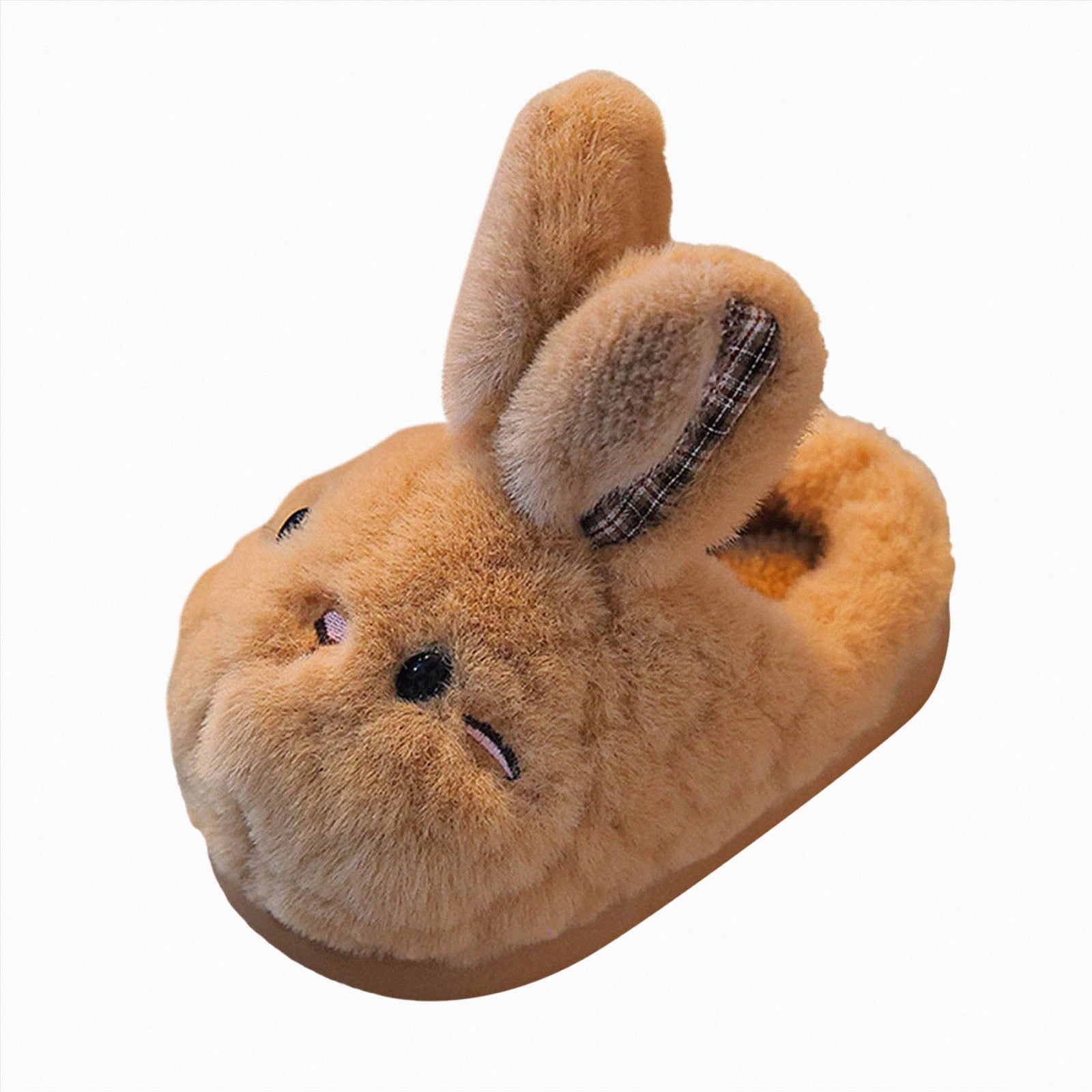 JUMEYU Rabbit Slippers for Boys Girls Winter Warm Plush Indoor ...