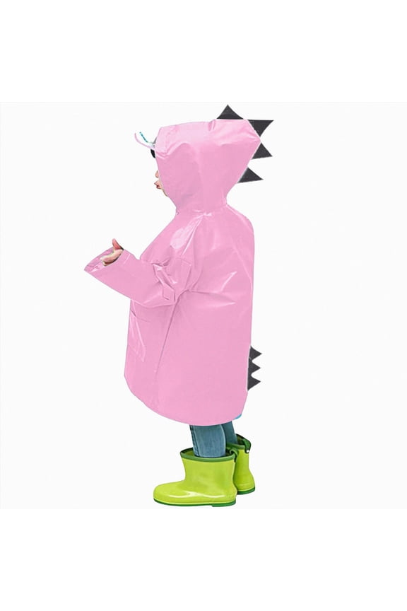 Raincoat for Girls Raincoat Rain Ponchos for Kids Rain Coats Jackets with Hood for Children Boys Girls 5T 6T (Pink,5-6 Years)