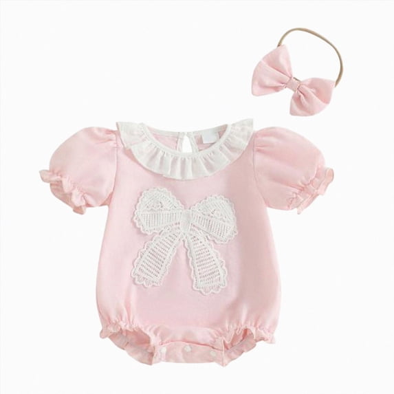JUMEYU Short Sleeve Bodysuit Girl Soft Western Baby Girls Bodysuit Clothes Country Girl Funny Cute Infant Creeper Baby Bodysuit 0 3 6 9 12 18 24 Months (Pink,3-6 Months)