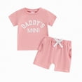 thumbnail image 1 of JUMEYU Summer Baby Girl Clothes Toddler Girl Outfits Tops Sleeveless Tank Tops Shorts Summer Clothes Set 3 6 9 12 18 24 Months 2T 3T 4T (Red,2-3 Years), 1 of 4