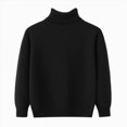 thumbnail image 1 of JUMEYU Sweater Kids Boys Boys Sweater Boys' Big Long Sleeve Crewneck Pullover School Sweaters for Boys Size 15-17 (Black,15-17 Years), 1 of 5