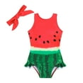 thumbnail image 1 of JUMEYU Swimsuits for Little Girls Infant Baby Girl Swimsuit One Piece Short Sleeve Zip Swimwear Bathing Suit Beach Wear 12 18 Months (Red,12-18 Months), 1 of 9