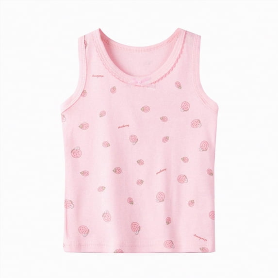 JUMEYU Tank Tops for Toddler Girls Baby Toddlers and Kids Tank Top - Sleeveless Tops for Boys and Girls 4T 5T (Pink,4-5 Years)