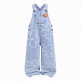 thumbnail image 1 of JUMEYU Teen Girls Jeans for School Kids Girls'Casual Wide Leg Baggy Ripped Jeans Cool Loose Fit Denim Pants 5T 6T (Light Blue,5-6 Years), 1 of 9