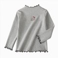 thumbnail image 1 of JUMEYU Teens Tops Tees Girls Toddler Long Sleeve Shirt Girl Boy Soft Toddler Tees Baby Girls Long-Sleeve Shirts Size 11-12 (Grey,11-12 Years), 1 of 8