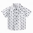 thumbnail image 1 of JUMEYU Toddler Boy Shirt Boys Tshirts Kids Tops Button Down Hawaii Shirts Short Sleeve Tropical Shirt Tops for Toddlers 18 24 Months (White,18-24 Months), 1 of 7