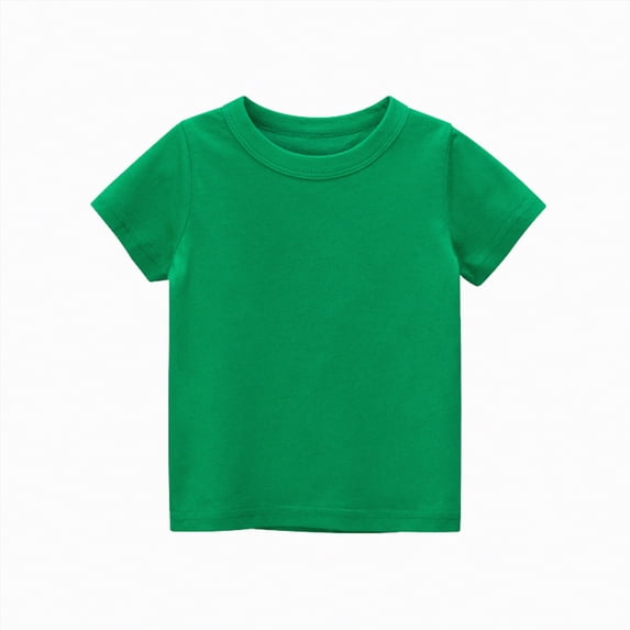 JUMEYU Toddler Boy Shirts Summer Boys Short Sleeve T Shirts Kids Summer Casual Crewneck Tees Fashion Tops Size 8 (Green,8 Years)