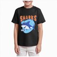 thumbnail image 1 of JUMEYU Toddler Boy Short Sleeve Shirts Kids T-Shirts Short Sleeve Plain Top Tees Boy & Girl Unisex Toddler Children Summer Clothes 3T 4T (Black,3-4 Years), 1 of 4