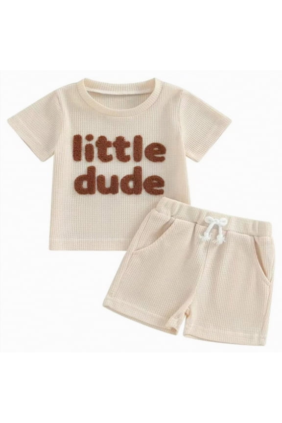 Toddler Clothes for Boys Toddler Baby Boy Summer Outfit Hunting Short Sleeve T-Shirt Jungle Camouflage Shorts 2Pcs Clothes Set 0 6 Months (Beige,0-6 Months)