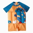 thumbnail image 1 of JUMEYU Toddler Floatation Swimsuit Boys One Piece Float Suit with Built-in Floats UPF 50+ Floating Bathing Suit 2T 3T (Orange,2-3 Years), 1 of 7