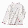 thumbnail image 1 of JUMEYU Toddler Girl Shirt Girls Long Sleeve Shirts Girls Long Sleeve Shirts Tops Tees Print T Shirts Toddler Girl Long Sleeve Shirt 3T 4T (Red,3-4 Years), 1 of 8