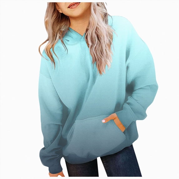 JUMEYU Toddler Hoodie Kids' Soft Brushed Fleece Casual Basic Pullover Hooded Sweatshirt Hoodie for Girls 3T 4T (Mint Green,3-4 Years)