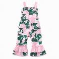 thumbnail image 1 of JUMEYU Toddler Romper Girls Wide Leg Jumpsuit Sleeveless Ruffle One Piece Rompers 0 3 6 9 12 18 24 Months (Light Pink,2-3 Years), 1 of 5