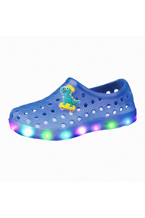Toddler Shoes Girls Sweet Dot Bow Princess Sandals Shoes Mary Jane Jelly Shoes Kid's Flat for Toddler/Little Kid Size 12 (Blue,Little Kids 12)