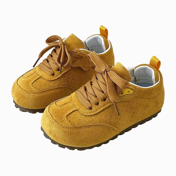 JUMEYU Toddler Sneaker Kids Sneakers Running Shoes Girls Casual Lightweight Classic Sneakers Size 11 (Yellow,Little Kids 11)