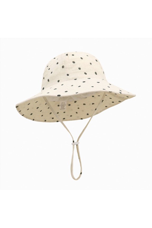 Toddler Sun Hats Kids Sun Hat UPF 50+ Boy Girl Protection Hat Wide Brim Beach Hats with Mesh and Adjustable Chin Strap (L,S)