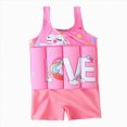 thumbnail image 1 of JUMEYU Toddler Swimsuit with Floatation Toddler Floatation Swimsuit Swim Vest for Baby Boy Girls Float Suit with Buoyancy Floating Swimwear Bathing Suit 2T 3T (Pink,2-3 Years), 1 of 7
