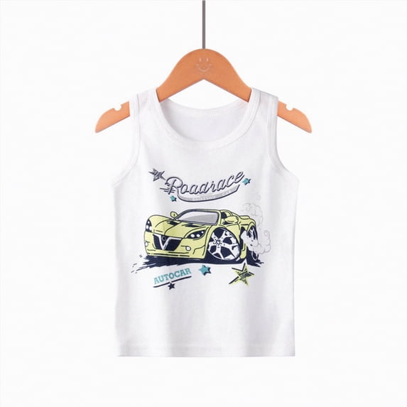 JUMEYU Toddler Tank Top Boys Sleeveless Compression Shirt Football Undershirt Athletic Sports Tank Top for Baseball Baselayer 4T 5T (Yellow,4-5 Years)