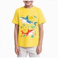 thumbnail image 1 of JUMEYU Toddler Tshirts Boys Boys Shirts Short Sleeve Shirts for Boys T-Shirts Kids Toddler Tshirts Tees Clothes Summer Tops Size 7-8 (Yellow,7-8 Years), 1 of 4