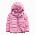 thumbnail image 1 of JUMEYU Toddlers Down Coat Girls and Boys Lightweight Hooded Puffer Jacket for Kids Zip-Up Coat (Light Pink,3-4 Years), 1 of 4