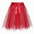 thumbnail image 1 of JUMEYU Tutu for Baby Girl Newborn Girls Sparkle Fashion Skirts Layers Ruffle Sequin Tutu Dance Skirt for Kids Size 2-10T (Red,2-10 Years), 1 of 3