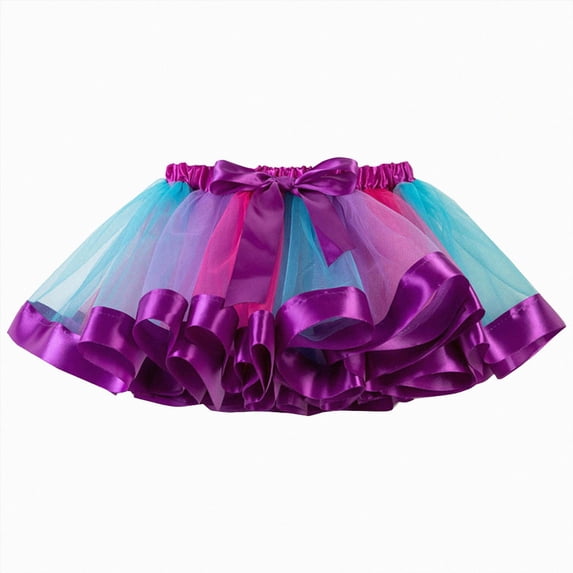 JUMEYU Tutu for Baby Girls Girls Summer Casual Skirt Toddler Tutu Girls Clothes 9-11T (Purple,9-11 Years)