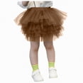 thumbnail image 1 of JUMEYU Tutu for Girls Baby Girls' Tutu Skirt Toddler Layered Tulle Tutus Size 6-7T (Brown,6-7 Years), 1 of 8