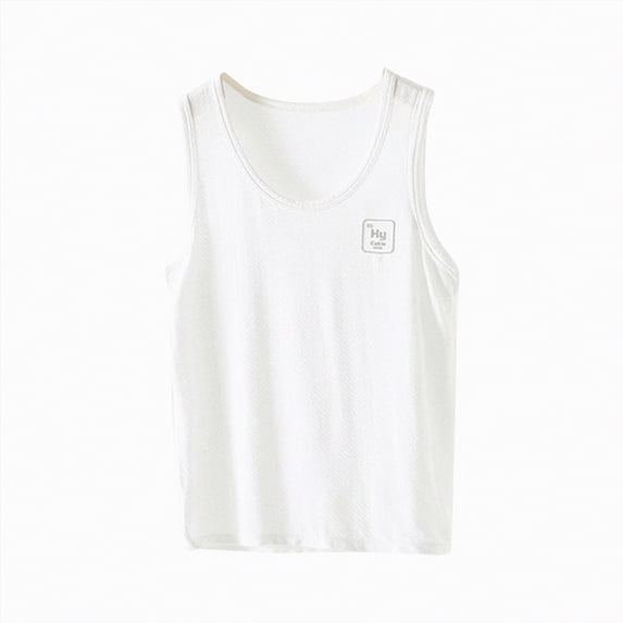 JUMEYU Under Shirts for Boys Boys Tank Top for Infant and Toddler Kids 12 18 Months (White,12-18 Months)