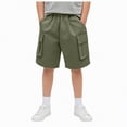 thumbnail image 1 of JUMEYU Uniform Shorts for Boys Boys Shorts Drawstring Elastic Waist Athletic Shorts 5t 6t (AG,5-6 Years), 1 of 5