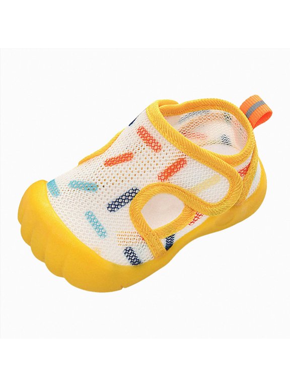 Water Shoes Kids Toddler Water Shoes Swim Quick Dry Sea Shoes for Baby Boys Girls Size 6 (Yellow, Toddler 6)